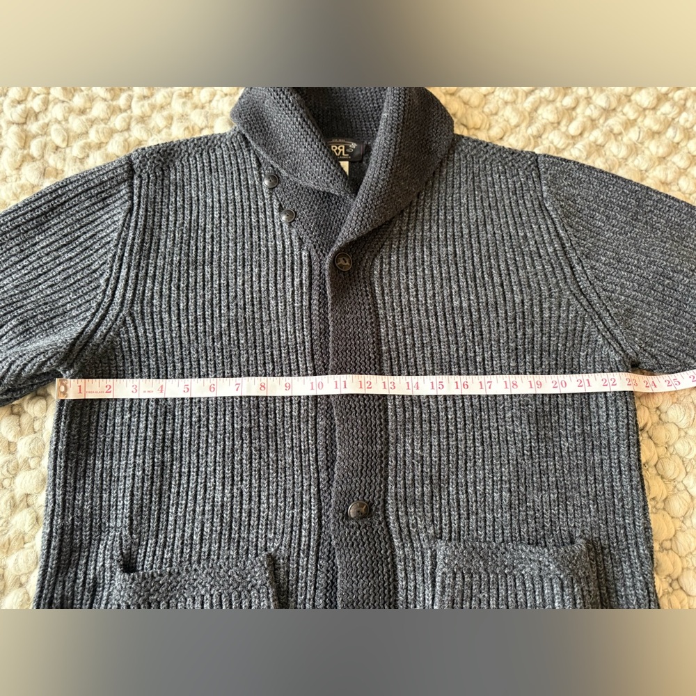 RRL Polo Ralph Lauren Men’s Shawl Collar Knit Cardigan - Picture 7 of 9